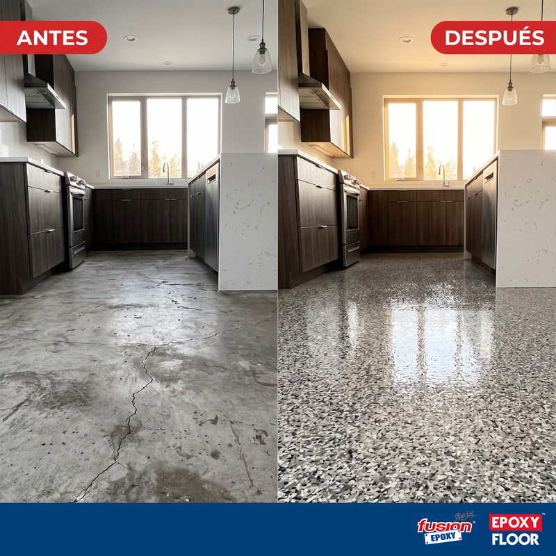 Piso Epóxico Fácil Fusion Epoxy Kit De Recubrimiento