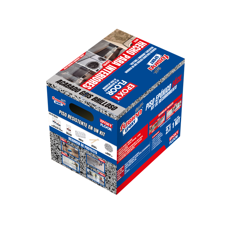 Piso Epóxico Fácil Fusion Epoxy Kit De Recubrimiento