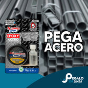 Fusion Epoxy ALAP5 Adhesivo Epóxico Acero Pasta 5 Minutos, une acero, hierro y metales con adhesión superior y secado rápido.