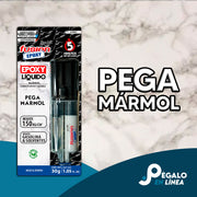 Fusion Epoxy AJMA5 adhesivo que pega mármol, granito, cerámica y piedra natural con alta adherencia y secado rápido en 5 minutos.