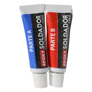Tubos Parte A y Parte B del Epoxy Acero Soldador Fusion Epoxy de 21 g, sistema bicomponente para mezclar en partes iguales, seca en 5 minutos, pega metales