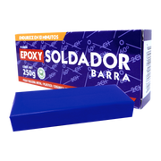 Epoxy Plastilina Soldador en barra Fusion Epoxy de 250 g, endurece en 10 minutos, pega y rellena metal, plástico y cerámica, presentación grande en caja