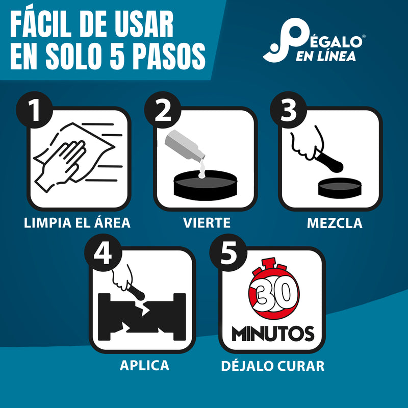 Fusion Epoxy – Adhesivo Epóxico Acero Pasta 30 Minutos ALAP30