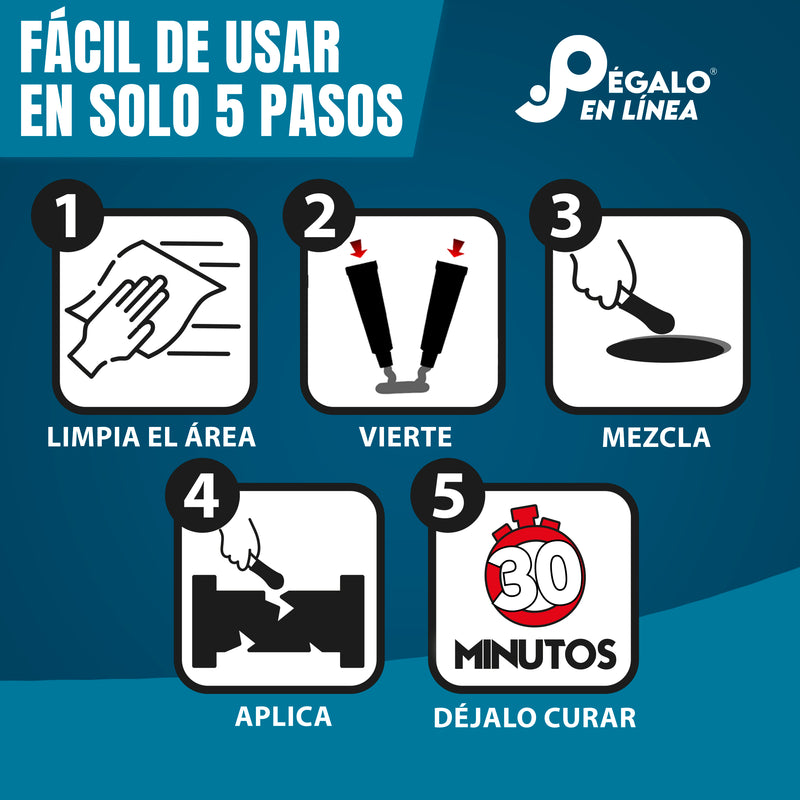 Fusion Epoxy – Epoxy Acero Soldador Tubo 30 Minutos 30g ATLA30