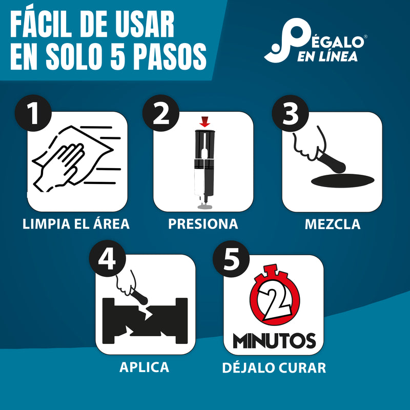 Fusion Epoxy – Adhesivo Líquido Jeringa 2 Minutos AJT2