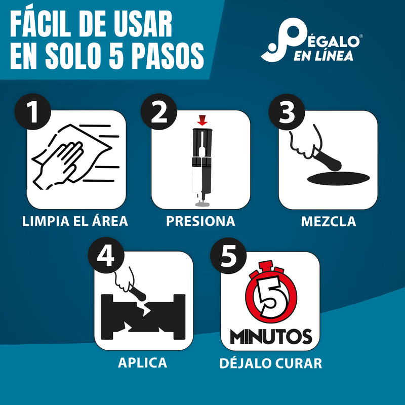 Fusion Epoxy – Jeringa Epóxica Color Negro AJN5