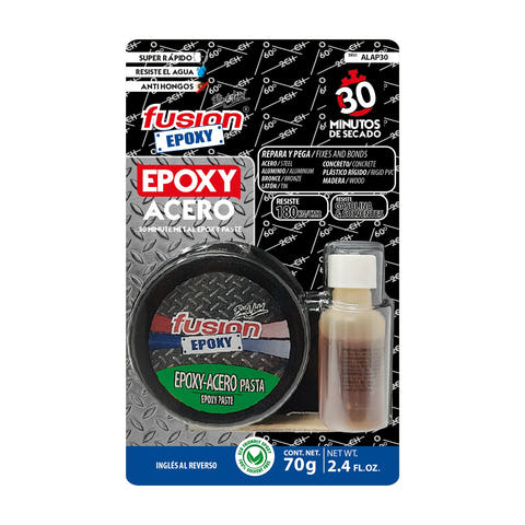 Epoxy Acero en Lata 30 Min de Fusion Epoxy, soldadura en frío en pasta para rellenar metal