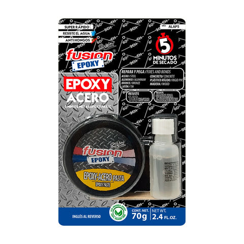 Epoxy Acero en Lata 5 Min de Fusion Epoxy, soldadura en frío en pasta de secado rápido